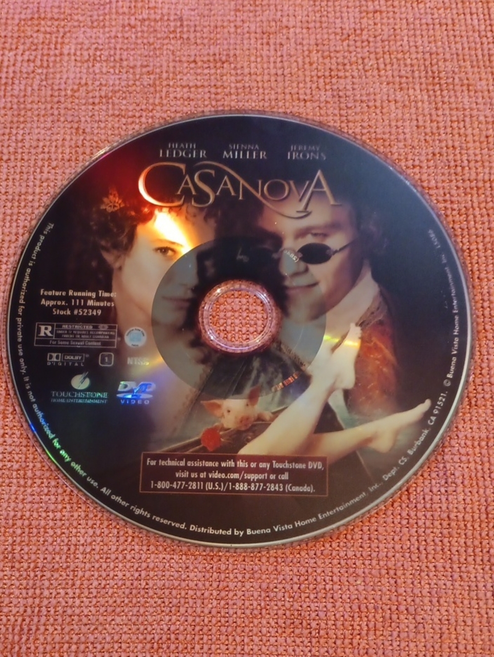 3/$12 Casanova DVD *NO CASE*